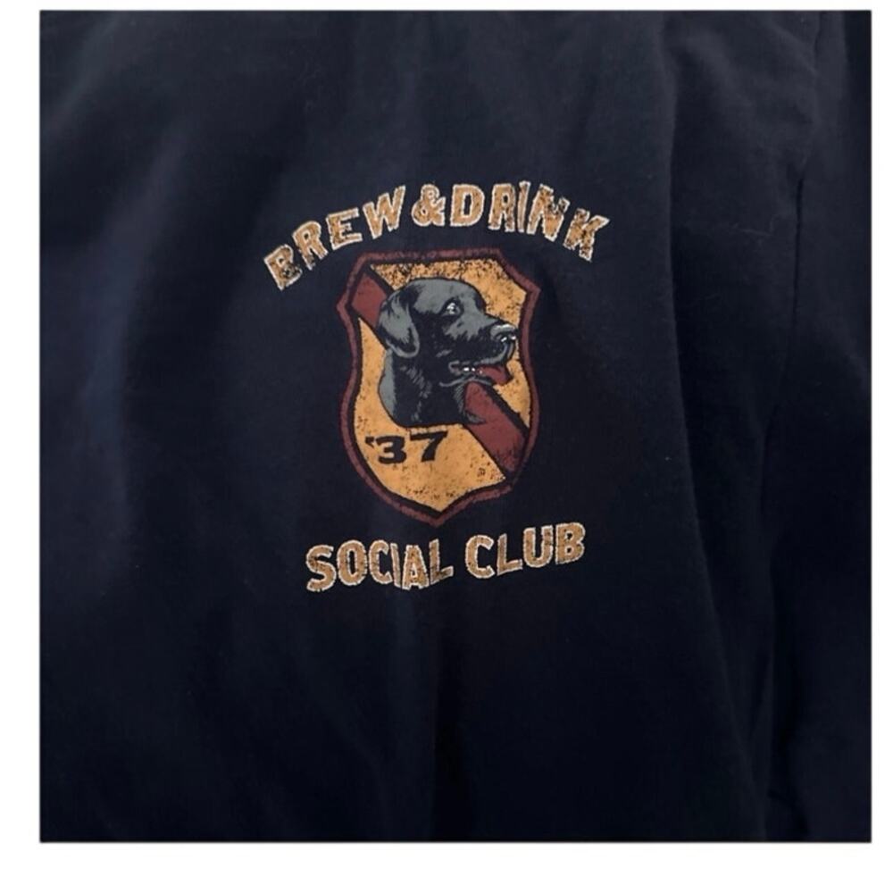 IZOD Saltwater Brew & Drink Social Club Graphic Long Sleeve Tee, Men's 3XLT, NWT - Picture 4 of 6